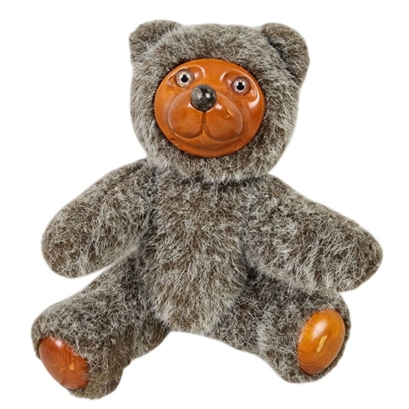 Vintage 1985 Applause Robert Raikes Christopher Bear Jointed Wooden Face 9"Tall - Picture 16 of 16